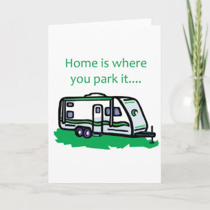 Tarjeta El hogar es donde usted lo parquea