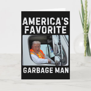 Tarjeta El hombre de garaje favorito de América Trump cami