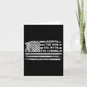 Tarjeta El hombre de la leyenda del mito del padre Día de 