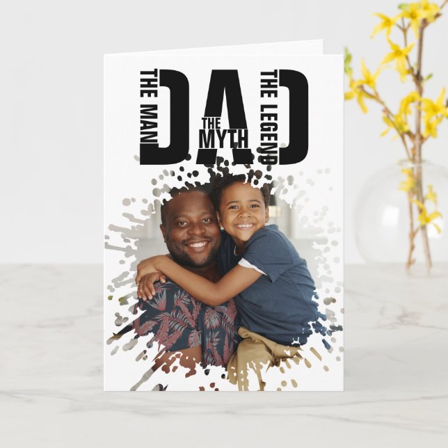 Tarjeta El hombre el mito la leyenda (flor amarilla)