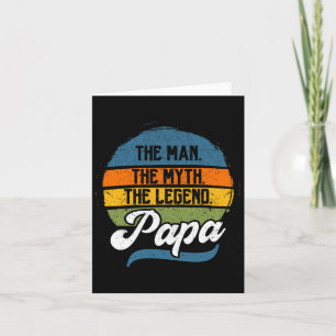 Tarjeta El hombre el mito la leyenda Papá día del padre