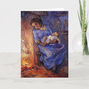Tarjeta El hombre está en el mar por Vincent van Gogh