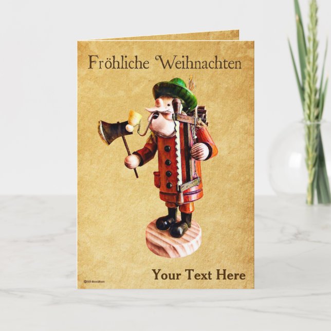 Tarjeta El "hombre fumador" alemán incendió el quemador (Anverso)