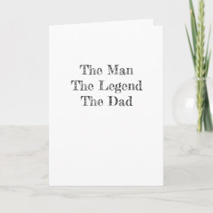 Tarjeta El Hombre La Leyenda El Papá FELIZ DÍA DEL PADRE