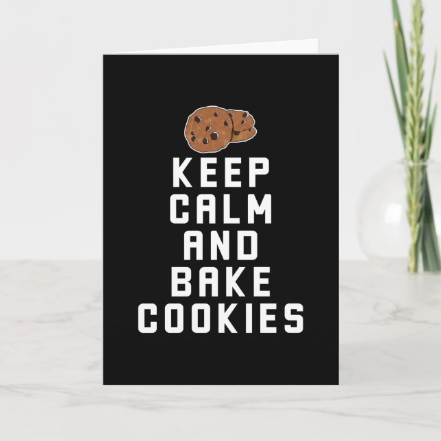 Tarjeta El hormigueo de galletas mantiene la calma y hace  (Anverso)