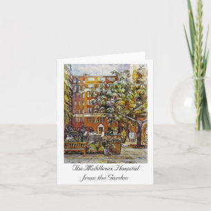 Tarjeta El hospital de Middlesex del jardín Notelet