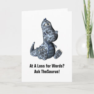 Tarjeta El humor de cumpleaños de Saurus