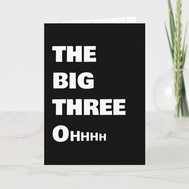 Tarjeta El humor de cumpleaños número 30 (Anverso)