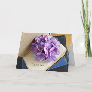 Tarjeta El Hydrangea en los libros viejos consigue bien