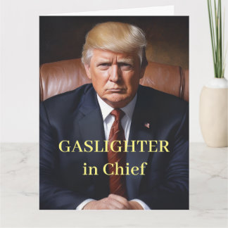 Tarjeta El iluminador de gas de Trump