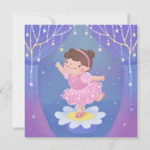 Tarjeta El Ilustracion de la fantasía de Ballerina