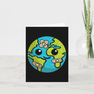 Tarjeta El Ilustracion del Día del Amante de la Tierra Reg
