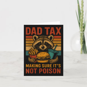 Tarjeta El impuesto a papá asegura que no es veneno, padre