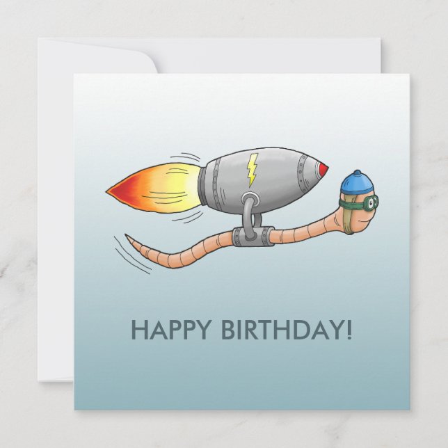 Tarjeta El increíble gusano rápido (Anverso)