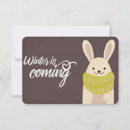 Tarjeta El invierno se acerca