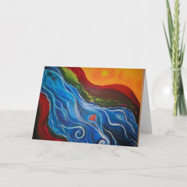 Tarjeta el ir con el flujo (Anverso)