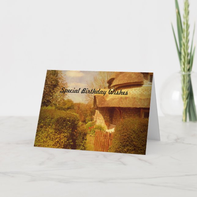 Tarjeta El Jardín de la Cabaña. (Anverso)