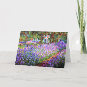 Tarjeta El jardín del artista en Giverny, Claude Monet