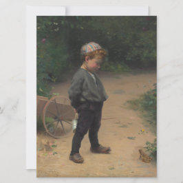 Tarjeta El joven biólogo (de Paul Peel)