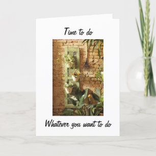 TARJETA EL JUBILAMIENTO ES TIEMPO DE QUE HAGAS LO QUE QUIE