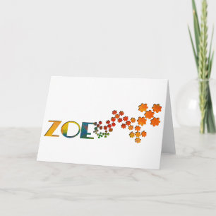 Tarjeta El juego conocido - Zoe