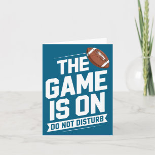 Tarjeta El Juego No Molesta Fútbol