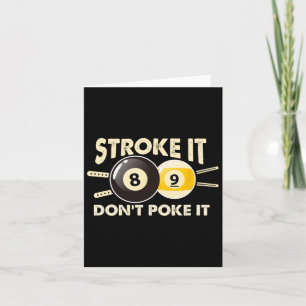 Tarjeta El jugador de billar billar de billar divertido no