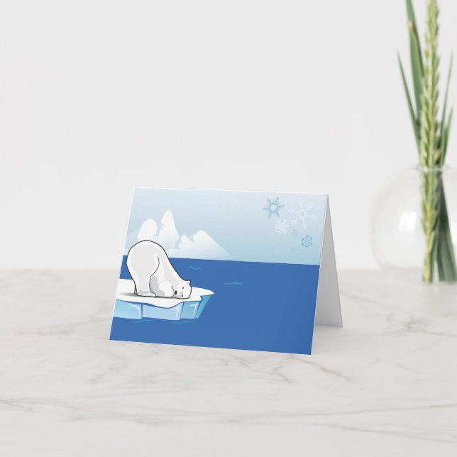 Tarjeta El jugar del oso polar (Anverso)