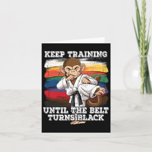 Tarjeta El Karate Sigue Entrenando Hasta Que El Cinturón S