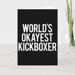 Tarjeta El kickboxer más o menos del mundo divertido entre