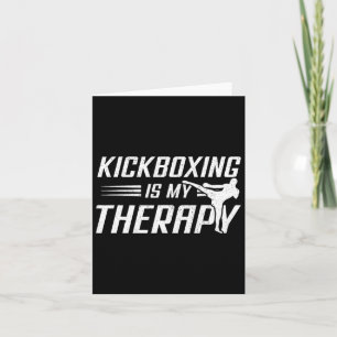 Tarjeta El kickboxing es mi amante de la terapia del boxeo