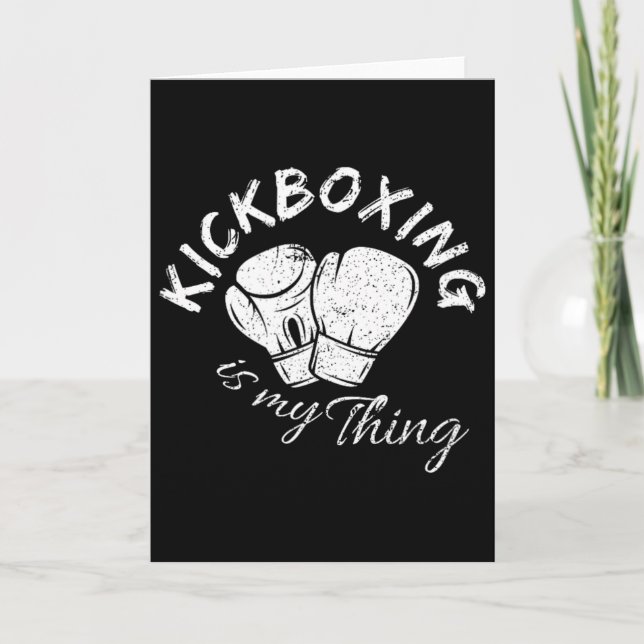 Tarjeta El kickboxing es mi cosa  (Anverso)
