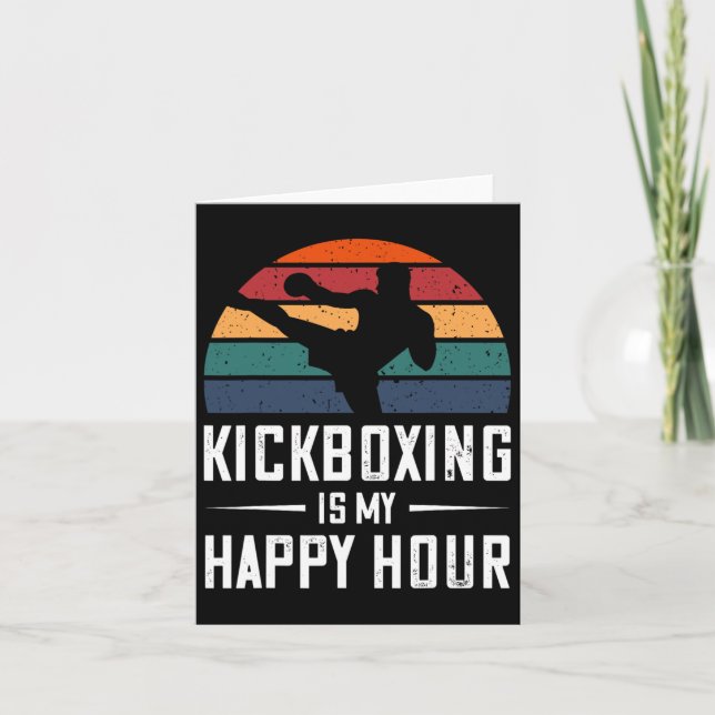 Tarjeta El Kickboxing es mi divertido boxeo de Kick (Anverso)