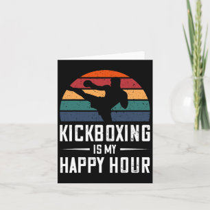 Tarjeta El Kickboxing es mi divertido boxeo de Kick