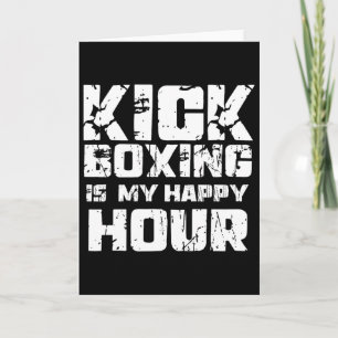Tarjeta El kickboxing es mi hora feliz Mujeres Bonito Dive