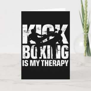 Tarjeta El kickboxing es mi terapia, Motivo de partido de