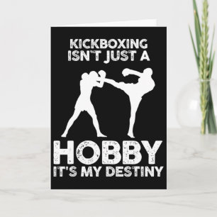 Tarjeta El kickboxing no es solo un hobby, es mi destino
