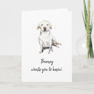 Tarjeta El labrador de oro personalizó el día de la madre