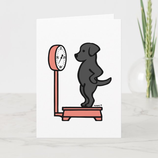 Tarjeta El labrador negro a escala (Anverso)