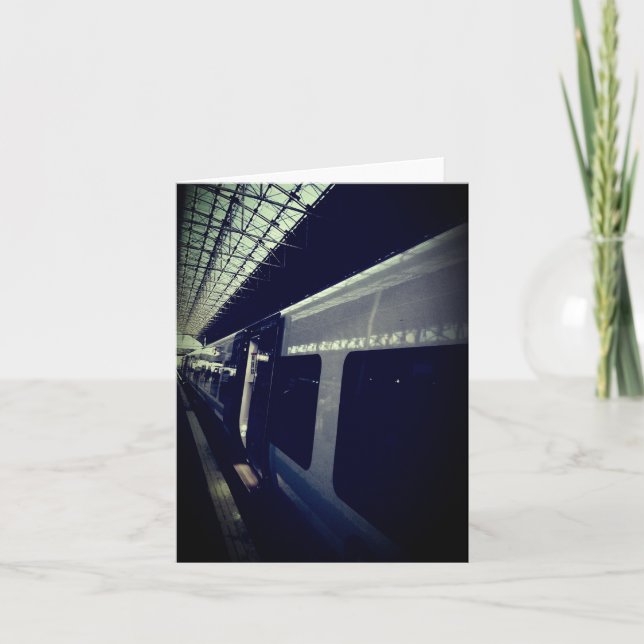 Tarjeta El lado del tren (Anverso)