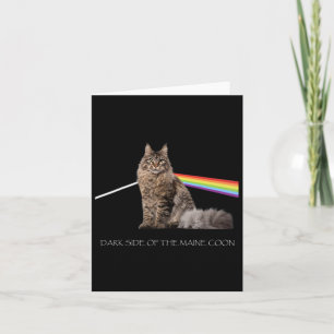Tarjeta El Lado Oscuro Del Amante Del Gato Del Mono De Mai