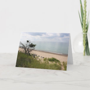 Tarjeta El lago Michigan