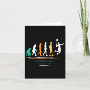 Tarjeta El lanzador retro de las evoluciones de Badminton 