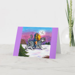 Tarjeta El lápiz de fantasía de los Navidades Light of Hop