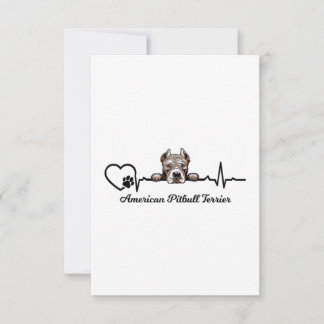 Tarjeta El latido del Pitbull Terrier de Estados Unidos