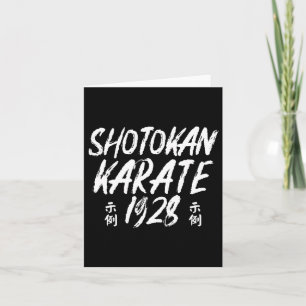 Tarjeta El legado de las artes marciales de Shotokan Karat