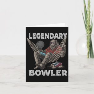 Tarjeta El legendario de Bowling Bowler dice gracioso