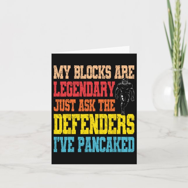 Tarjeta El legendario panqueque de Lineman bloquea gracios (Anverso)
