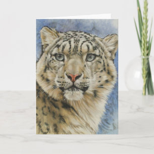Tarjeta El leopardo de las nieves de Berry