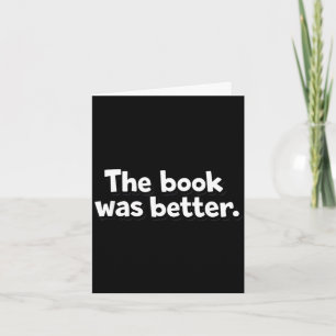 Tarjeta El libro era mejor gusanos de libros introvertidos